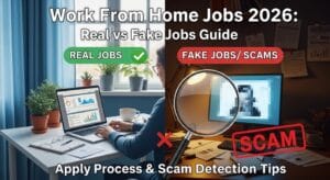 Aadhaar Supervisor बनने का मौका, 20 जून तक करें आवेदन, जानें पूरी प्रक्रिया 2 Work From Home Jobs 2026: Real vs Fake Jobs Guide, Apply Process & Scam Detection Tips