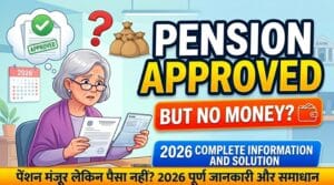 माझी लाडकी बहिण योजना: महिलाओं को हर महीने ₹1,500, जानें कौन ले सकता है लाभ 2 विधवा पेंशन स्वीकृत हो गई लेकिन पैसा नहीं आया? 2026 पूरी जानकारी और समाधान