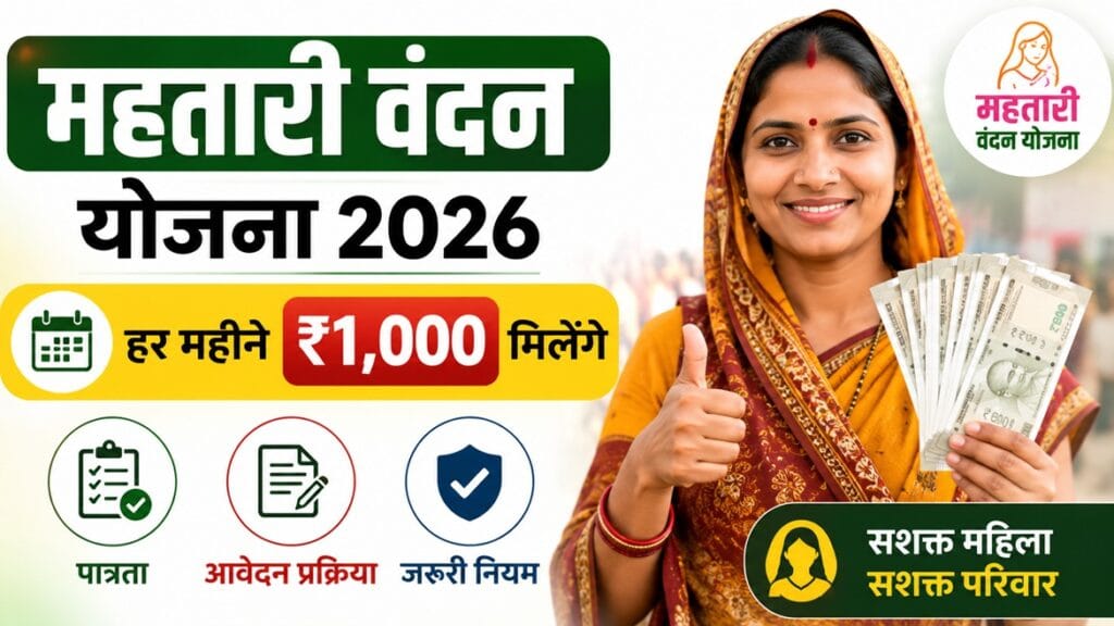 छत्तीसगढ़ की महिलाओं को हर महीने ₹1000 देने वाली महतारी वंदन योजना